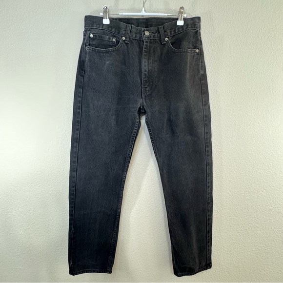 Levi's Other - Levi's Men’s Vintage 505 Black Straight-Leg Jeans Classic Style 34
